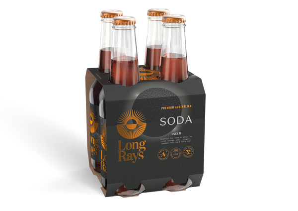 Long Rays Premium Dark Soda (recommended with Pomona Butterscotch Vodka)